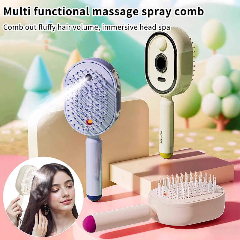 Hair Care Essential Oil - Многофункциональная массажная расческа, электрический массажер для