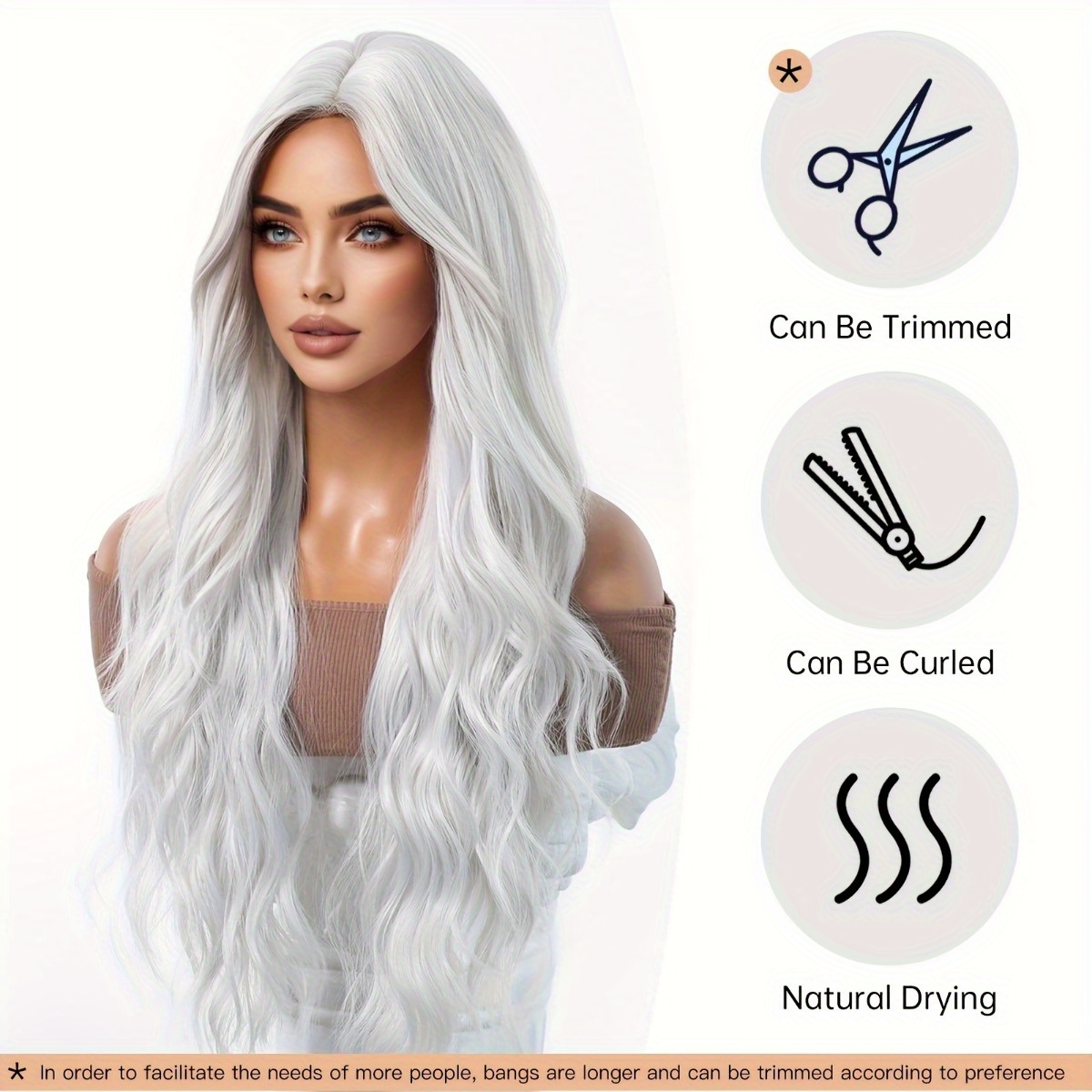Hair Care Curly Hair - Парик из синтетического волокна бренда Anxin: