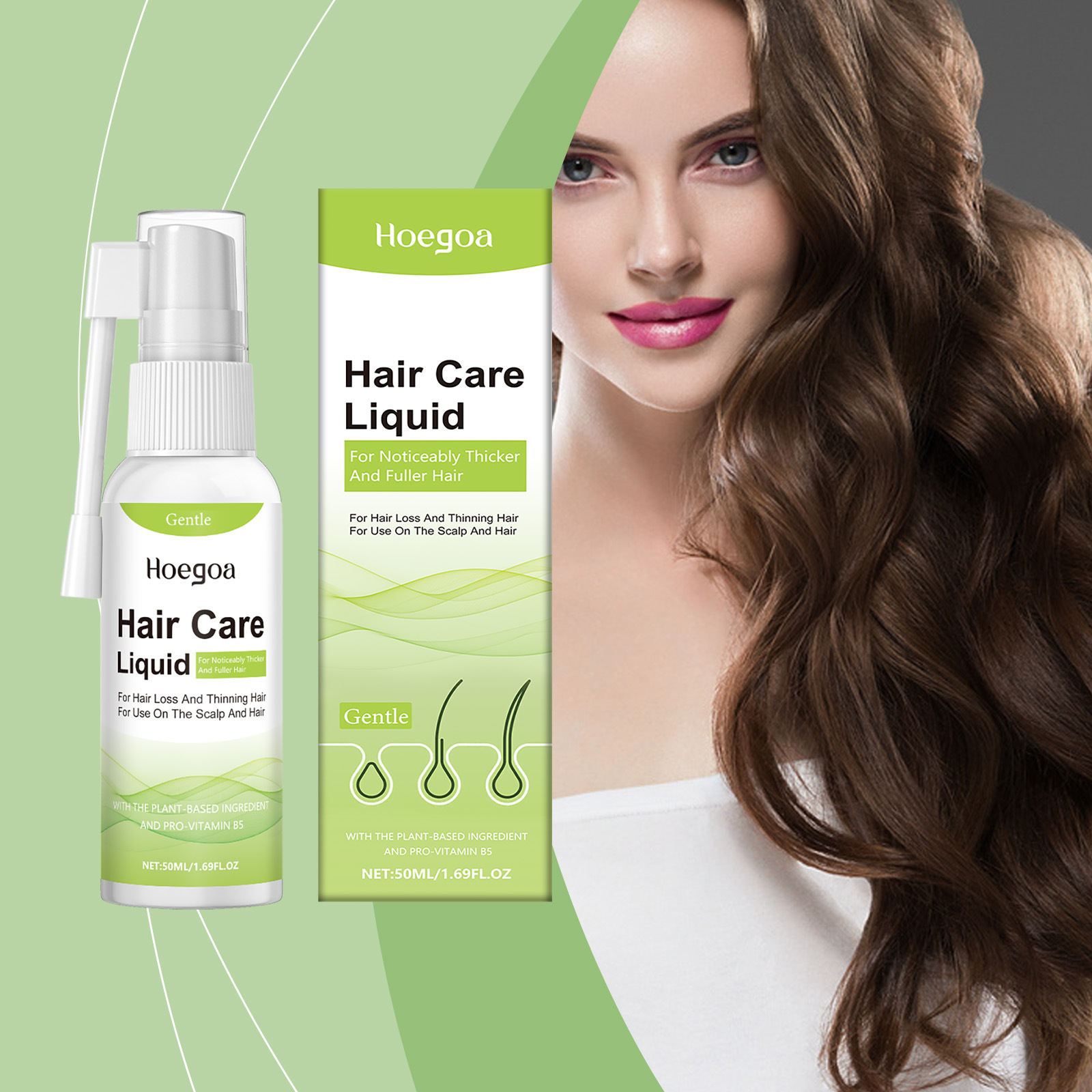 Hair Care For Curly Dry Hair - Спрей для роста волос, предотвращает выпадение
