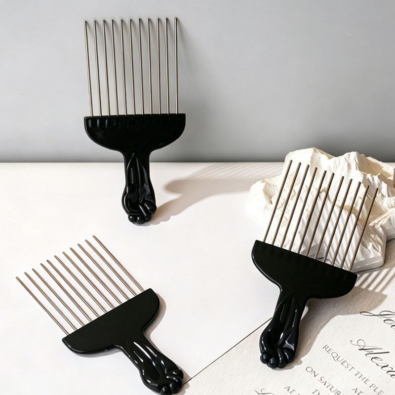 Afro Pick Comb - Новая профессиональная парикмахерская расческа с широкими