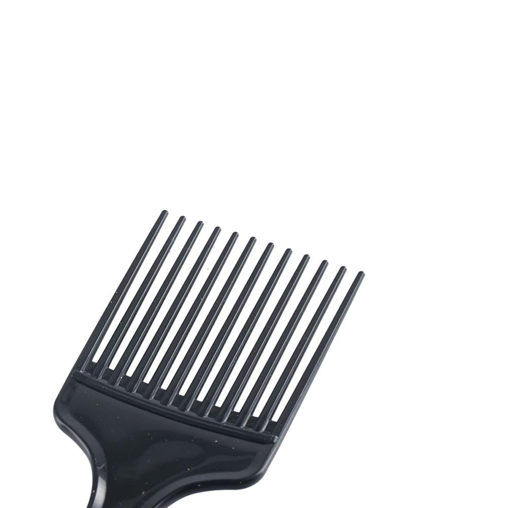 Afro Pick Comb - Пластиковая расческа-вилка для кудрявых волос, черная,