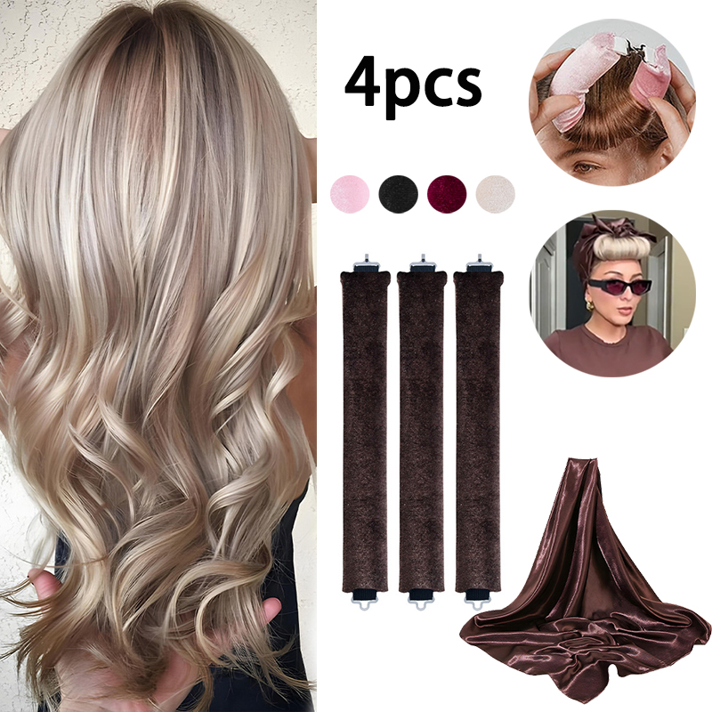 Hair Care Curly Hair - Набор из 4-х безнагревных бигуди с