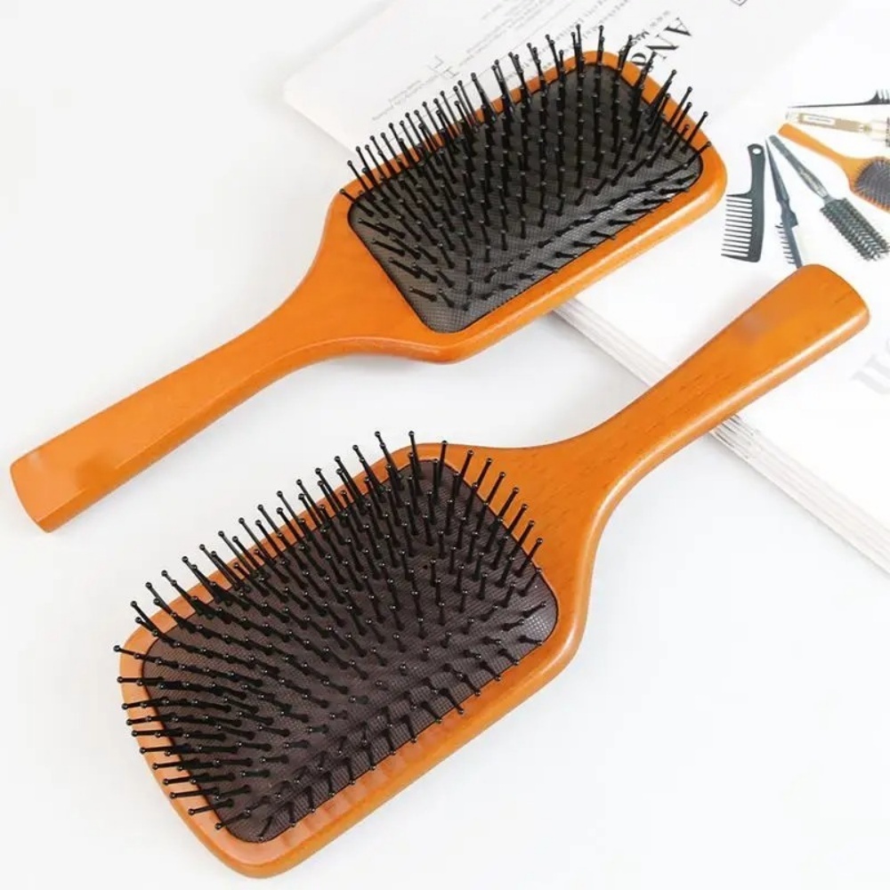 Деревянная расческа-массажер д – обзор и цена Hair Care Curly Hair