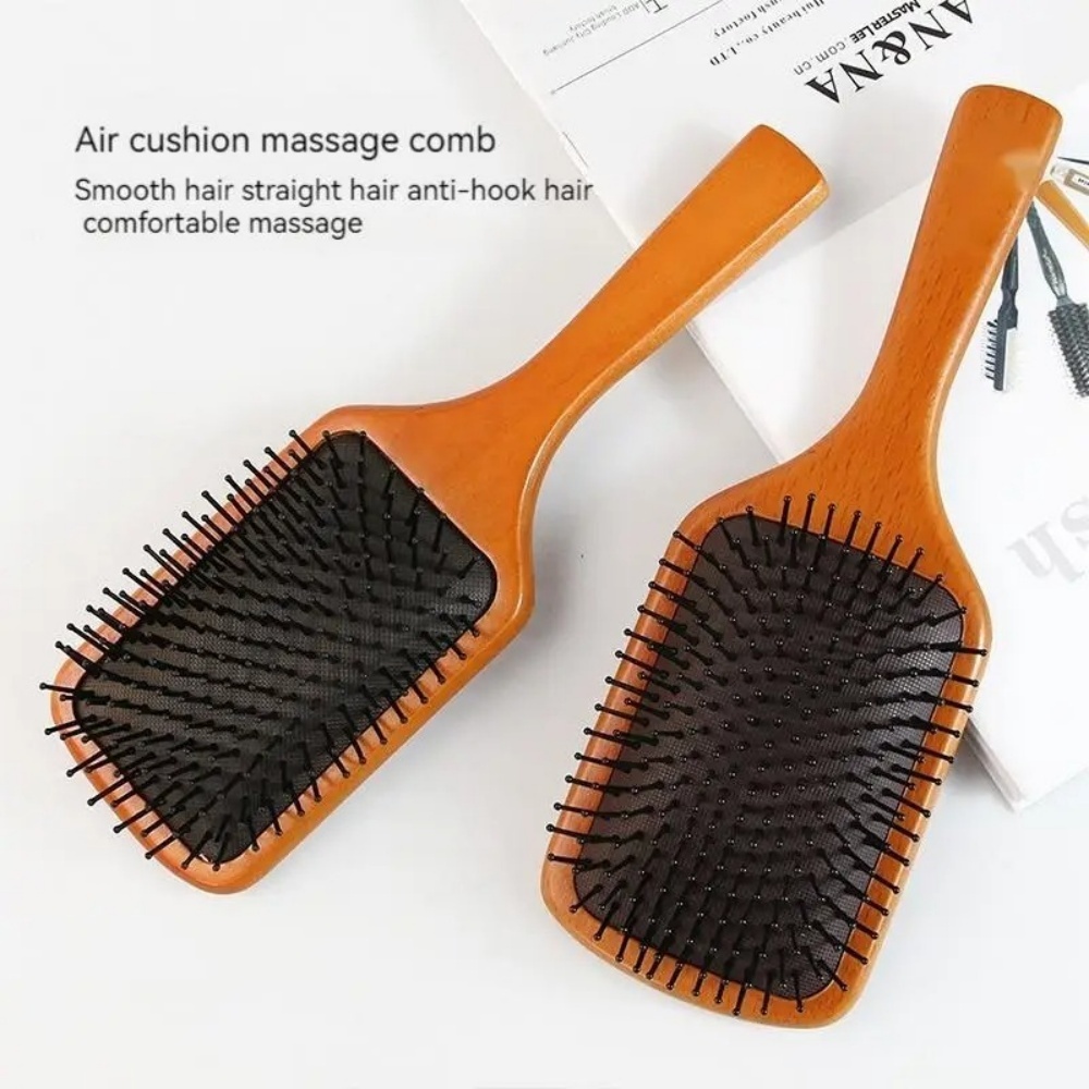 Деревянная расческа-массажер д – обзор и цена Hair Care Curly Hair