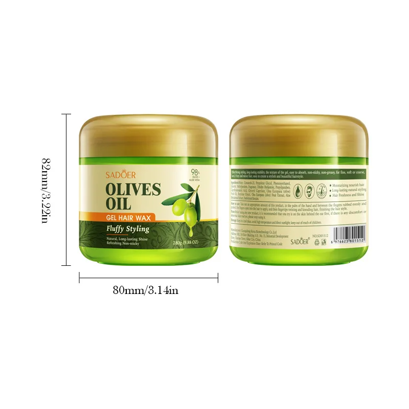 SADOER Гель-воск для волос с о – обзор и цена Hair Care Olive Oil