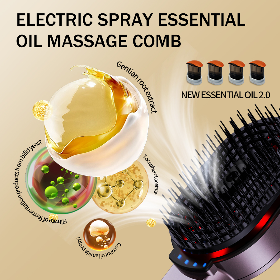 Массажная расческа 4-в-1, эфир – обзор и цена Hair Care Essential Oil
