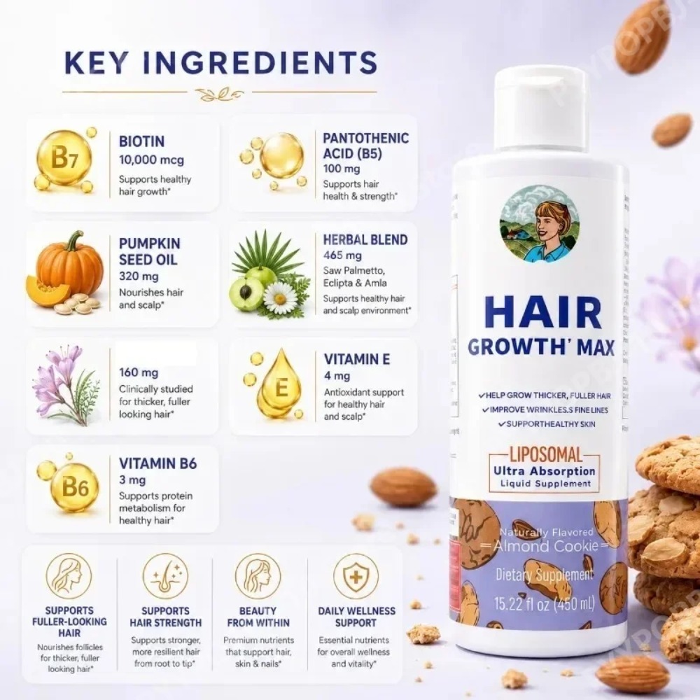 Липосомальная жидкость для рос – обзор и цена Hair Growth Serum Oil